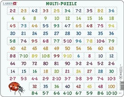 Larsen AR1 Matematyka Puzzle: Mnożenie, 58 elementów