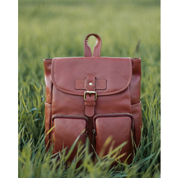 Damski plecak miejski skórzany A4 retro style -