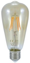 Klimatyczna żarówka podłużna Vintage Amber 304513 Polux ST64