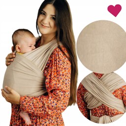 LennyLamb nude beige chusta elastyczna