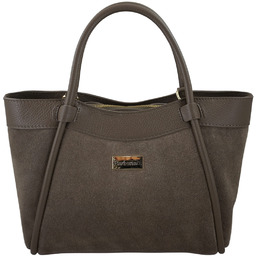 Barberinis Elegancka torebka ze skóry zamszowej - Beżowa