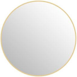 Lustro łazienkowe okrągłe złote Ø70 2,5 cm