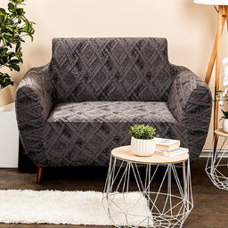 4Home Multielastyczny pokrowiec na fotel Comfort Plus szary,