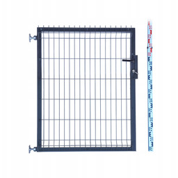 Furtka 120cm antracyt grafit Panelowa RAL7016 ogrodzeniowa 123cm