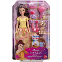 Disney Princess Lalka Bella i kąpiel pieska JFC42