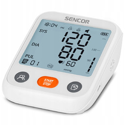 Ciśnieniomierz Naramienny Sencor SBP 1150WH Ekran LCD PAMIĘĆ
