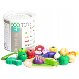 Drewniane warzywa do krojenia 20szt Ecotoys