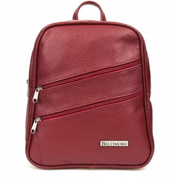 Plecak skórzany Beltimore 022 bordowy