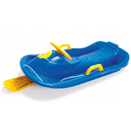 Sanki z kierownicą i hamulcami blue 95cm classic