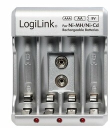 LogiLink Ładowarka do akumulatorów Ni-Mh, Ni-Cd, AA, AAA,