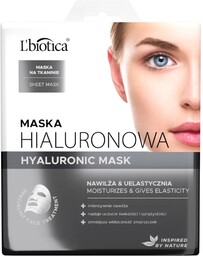 L''BIOTICA Hialuronowa maska na twarz w płachcie