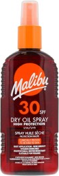 Malibu, Dry Oil Spray SPF30, Olejek Brązujący