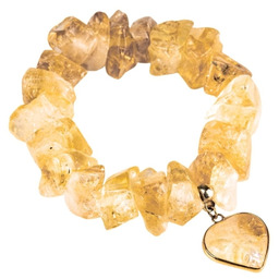 SAMBA Bransoletka cytryn serce