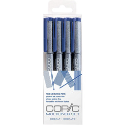 Copic Multiliner Set Cobalt, 4 pisaki o 4