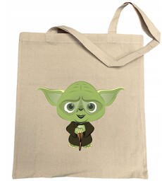 Torba na zakupy nadruk fun art YODA