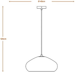 LEDVANCE Lampa wisząca Drop, możliwość ściemniania, brązowy /