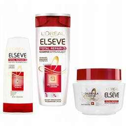 Loreal Elseve Total Repair Szampon Odżywka Maska Zestaw