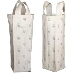 Bonamaison Bawełniana torba na wino z nadrukiem cyfrowym,