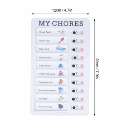 Tablica Motywacyjna Dla Dzieci Lista Obowiązków Z Obowiązkami