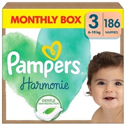 Pampers Harmonie Pieluszki rozmiar 3 6-10kg, 186 sztuk