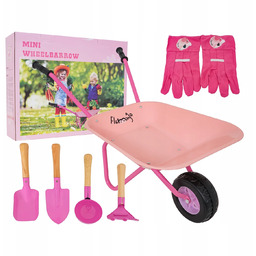 Duża Taczka Ogrodowa dla dzieci Zestaw Ogrodniczki taczka