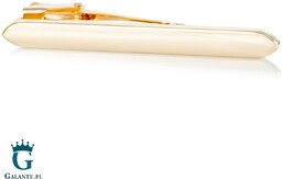 Złota, zaokrąglona spinka do krawata X2 T28