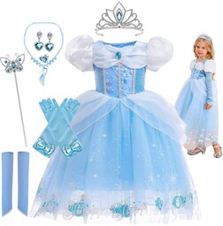 Sukienka Strój Kopciuszek Cinderella 140/146