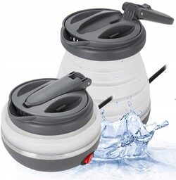 Mały Czajnik Elektryczny Turystyczny Składany 600ml 0,6L 750W