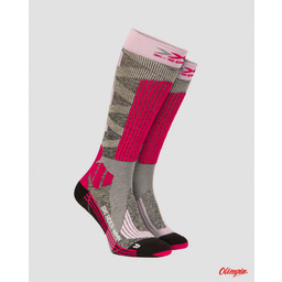 X-Socks Skarpety damskie narciarskie Ski Rider 4.0 czerwony/szary
