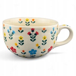 Filiżanka duża, kubek 450 ml Kwiatki kwiatuszki 210