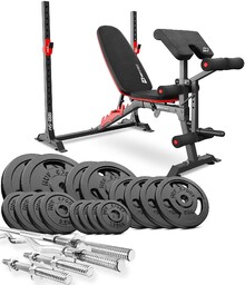 Zestaw kulturystyczny Strong 116kg z ławką HS-1095