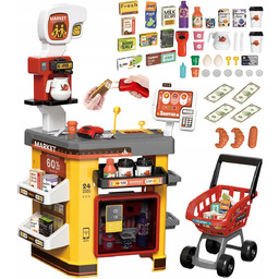 SUPERMARKET SKLEP dla Dzieci PARA Lodówka WIFI KOSZYK