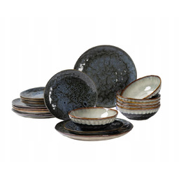 Serwis Obiadowy Ceramiczny 18 Elementów Dla 6 Osób