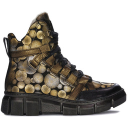 Botki Maciejka 06158-25/00-4 Złoty