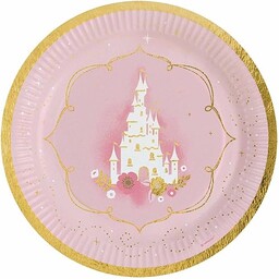 Amscan 9906311-66 Talerz Księżniczka na Dzień 23 cm,