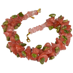 SAMBA Naszyjnik kwarc cherry