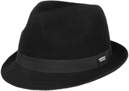 Bardolino Cotton Trilby Hat by Chillouts, czarny, cm