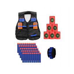 Zestaw taktyczny NERF AKCESORIA, 57 szt - kamizelka