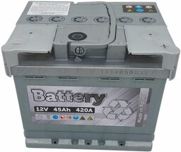Akumulator 12V 45Ah Battery Silver