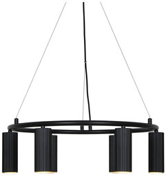 Żyrandole Nordlux, czarny, jadalnia, aluminium