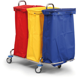 Wózek na pranie lub odpady segregowane, na 3