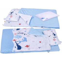 Pościel do przedszkola 80x220cm 3el. bawełna Ocean