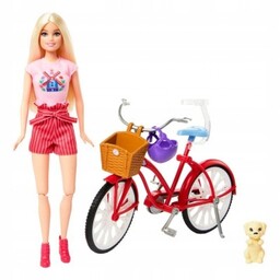 Barbie Piknik Passport Lalka Na Rowerze Rower Zabawka