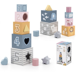 Viga Toys VIGA PolarB Piramidka Układanka edukacyjna Sorter