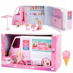 Chloe Girlz Lodziarnia Auto z Lalką i Akcesoriami