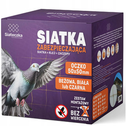 Zestaw Siatka Na Gołębie 2x3m Balkon Okno Przeciw