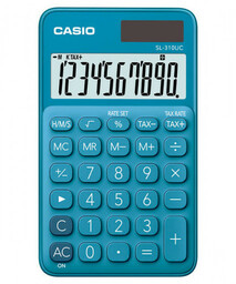 Kalkulator kieszonkowy 10-pozycyjny CASIO niebieski /Sl-310UC-BU-S/