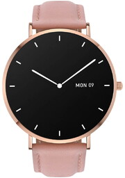 Smartwatch Garett Verona złoto-różowy skórzany