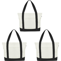 Ecoright Canvas Tote Bag for Women with Zip