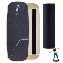 KM-Fit deska do balansowania, drewniana deska surfingowa